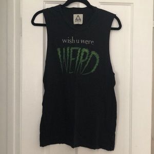 Wish you were weird UNIF tank 👽